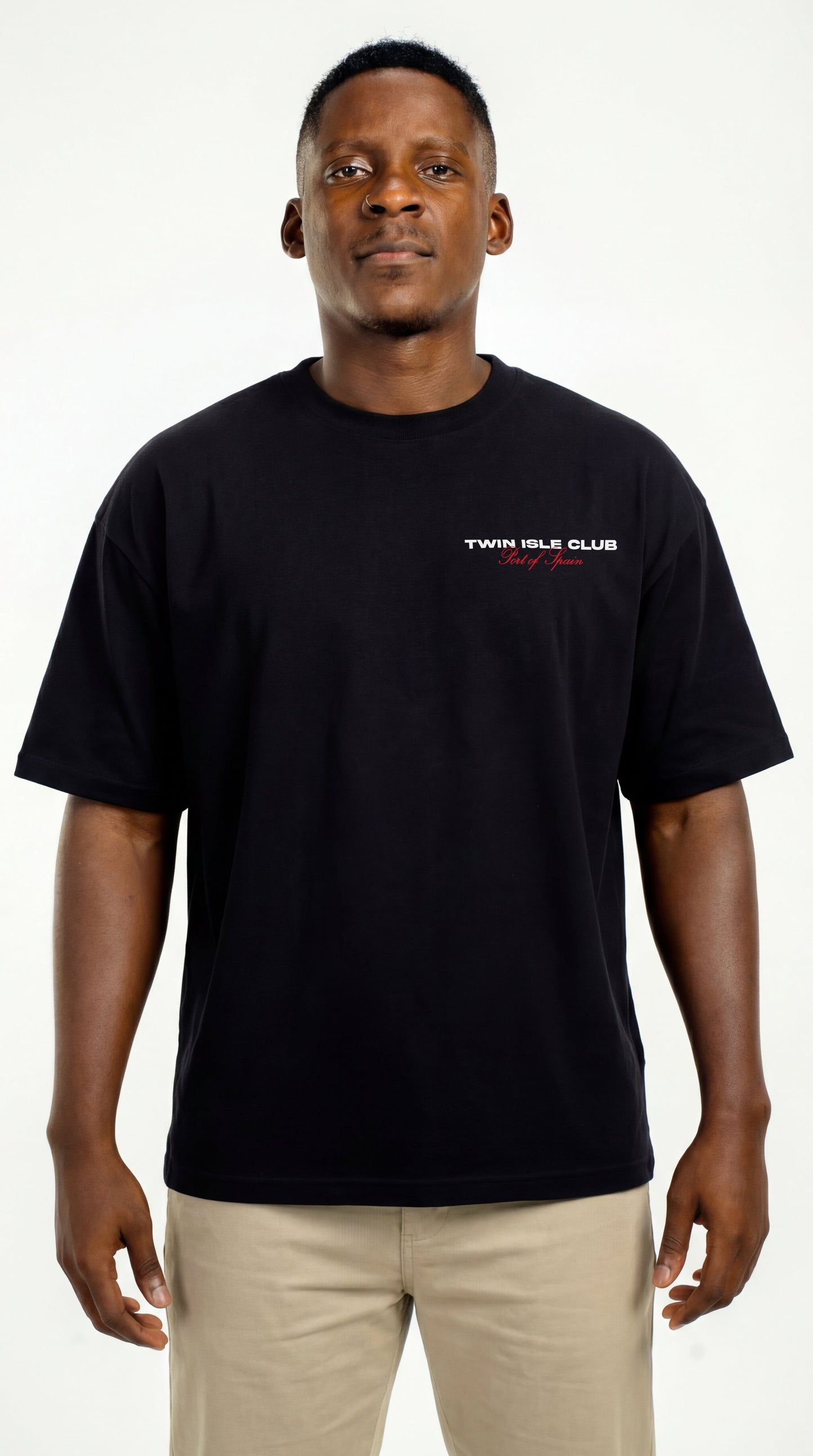 Oversized Tee Black "Capital"