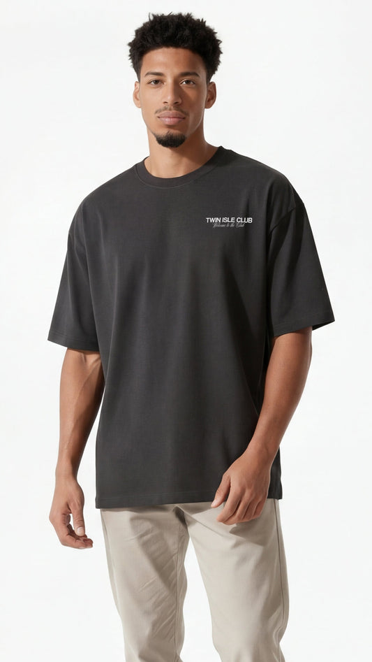 Heavyweight Drop Shoulder Tee Asphault