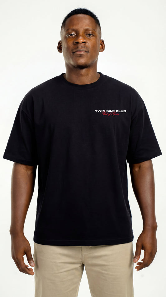 Oversized Tee Black "Capital"