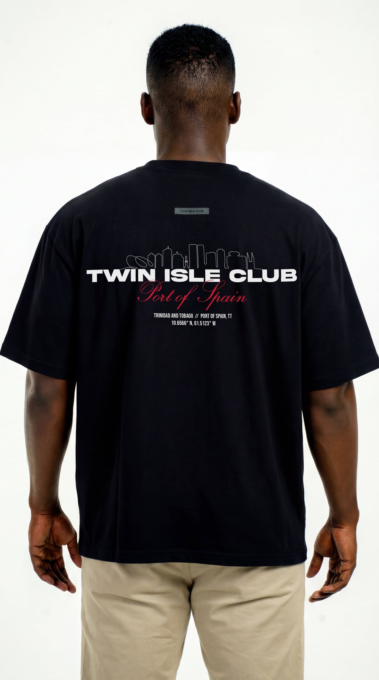 Oversized Tee Black "Capital"