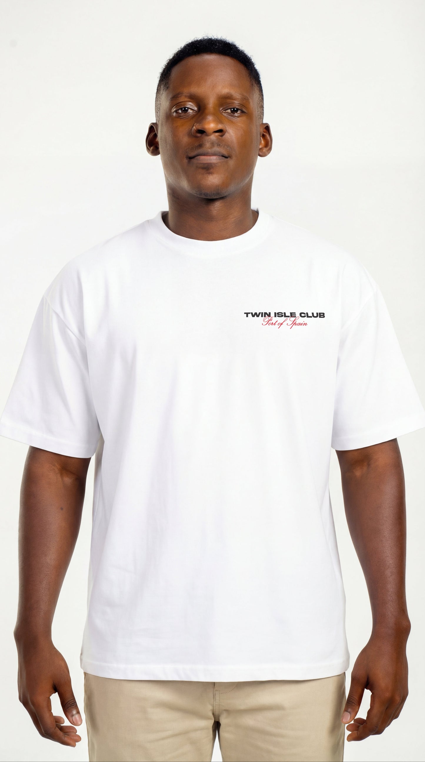 Oversized Tee White "Capital"