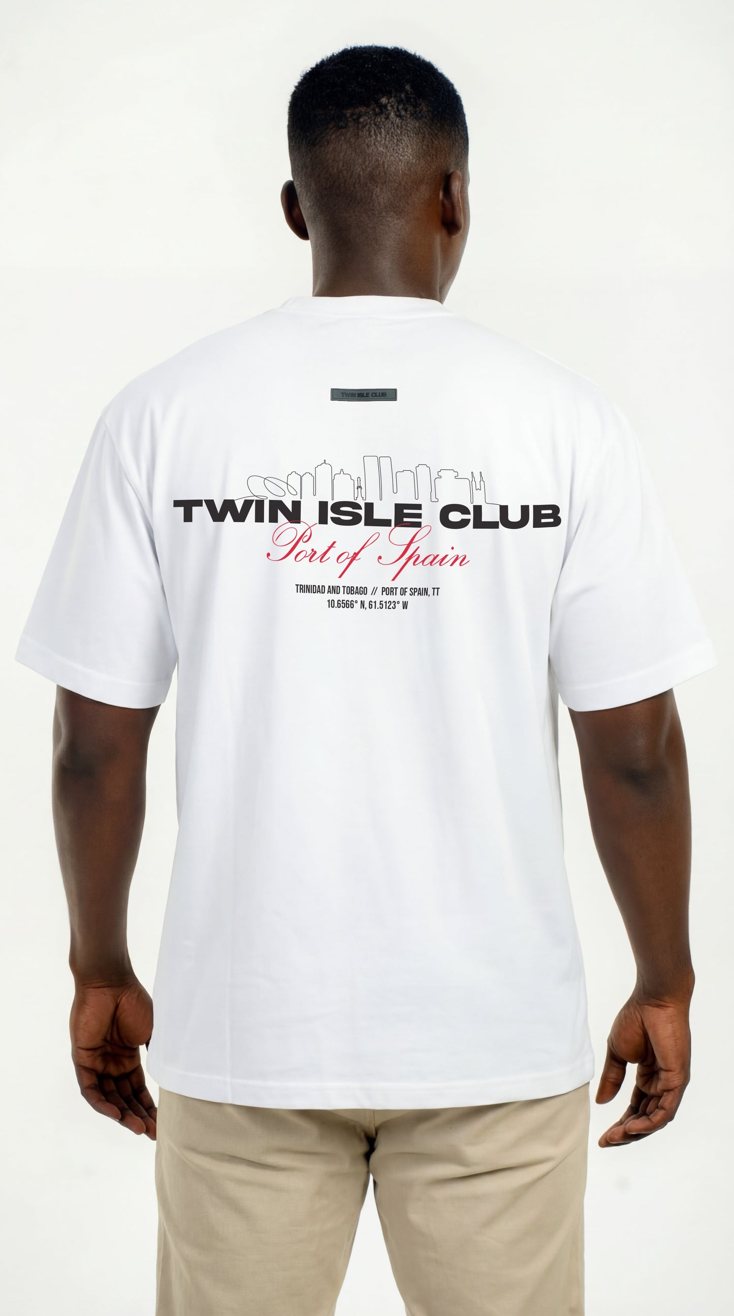 Oversized Tee White "Capital"