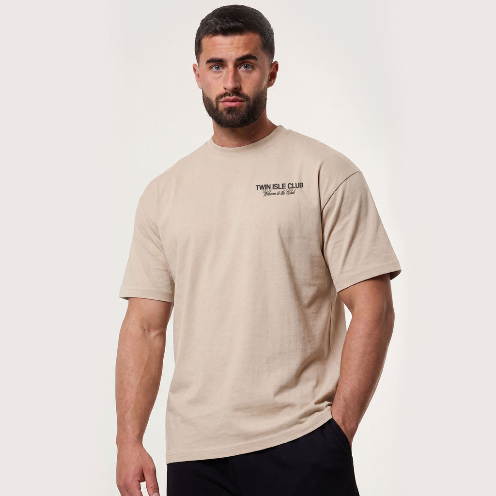 Oversized Tee Beige