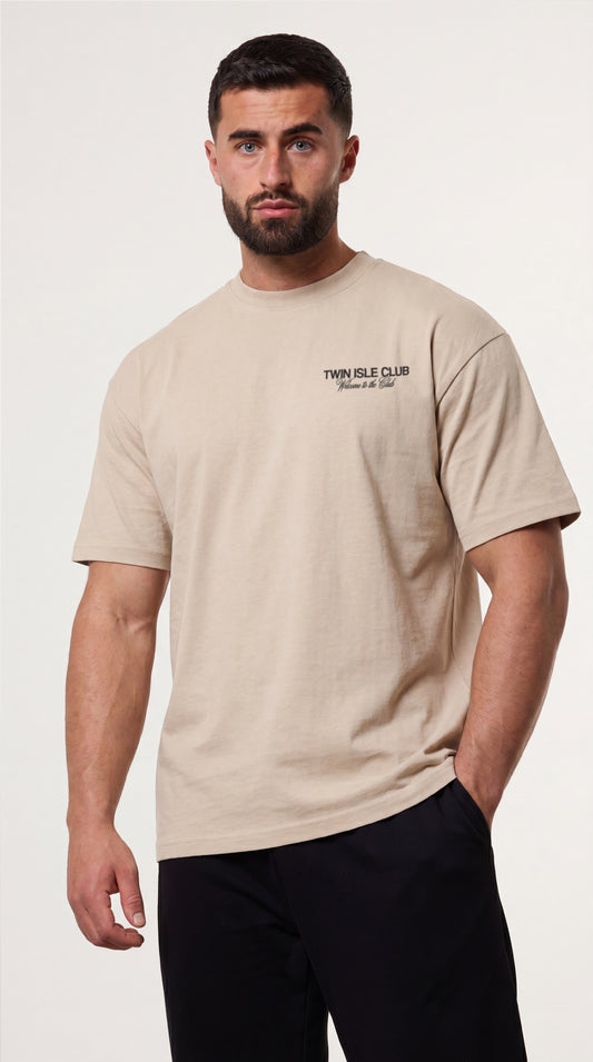 Oversized Tee Beige