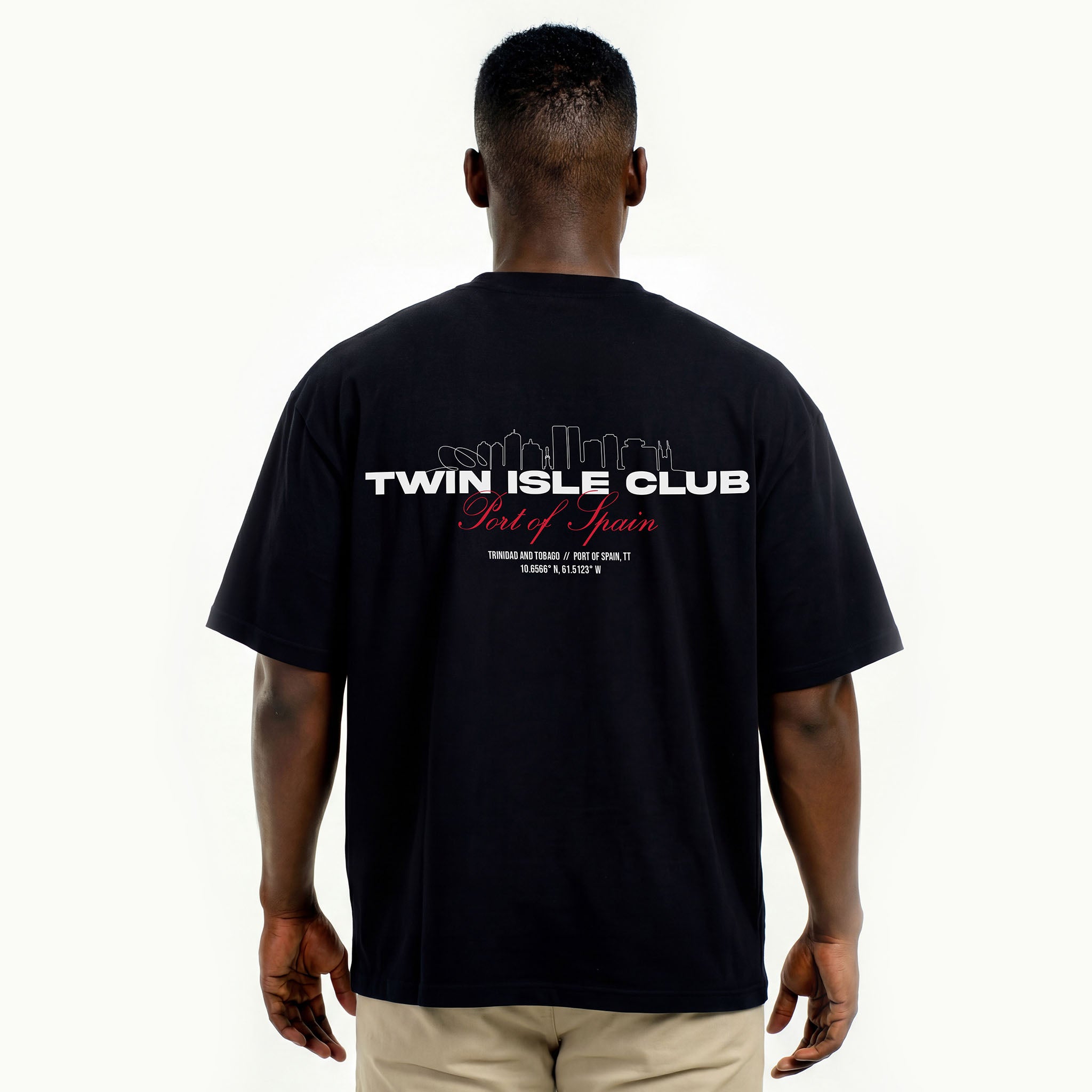 Oversized Tee Black "Capital"