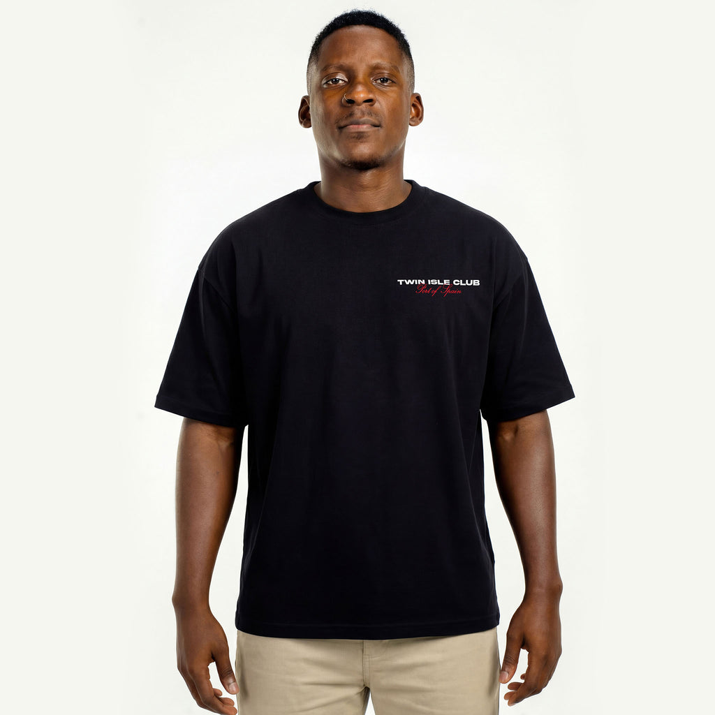 Oversized Tee Black "Capital"