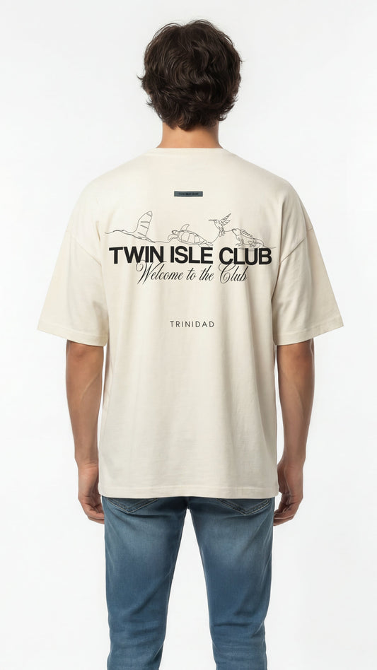 Heavyweight Drop Shoulder Tee Creme