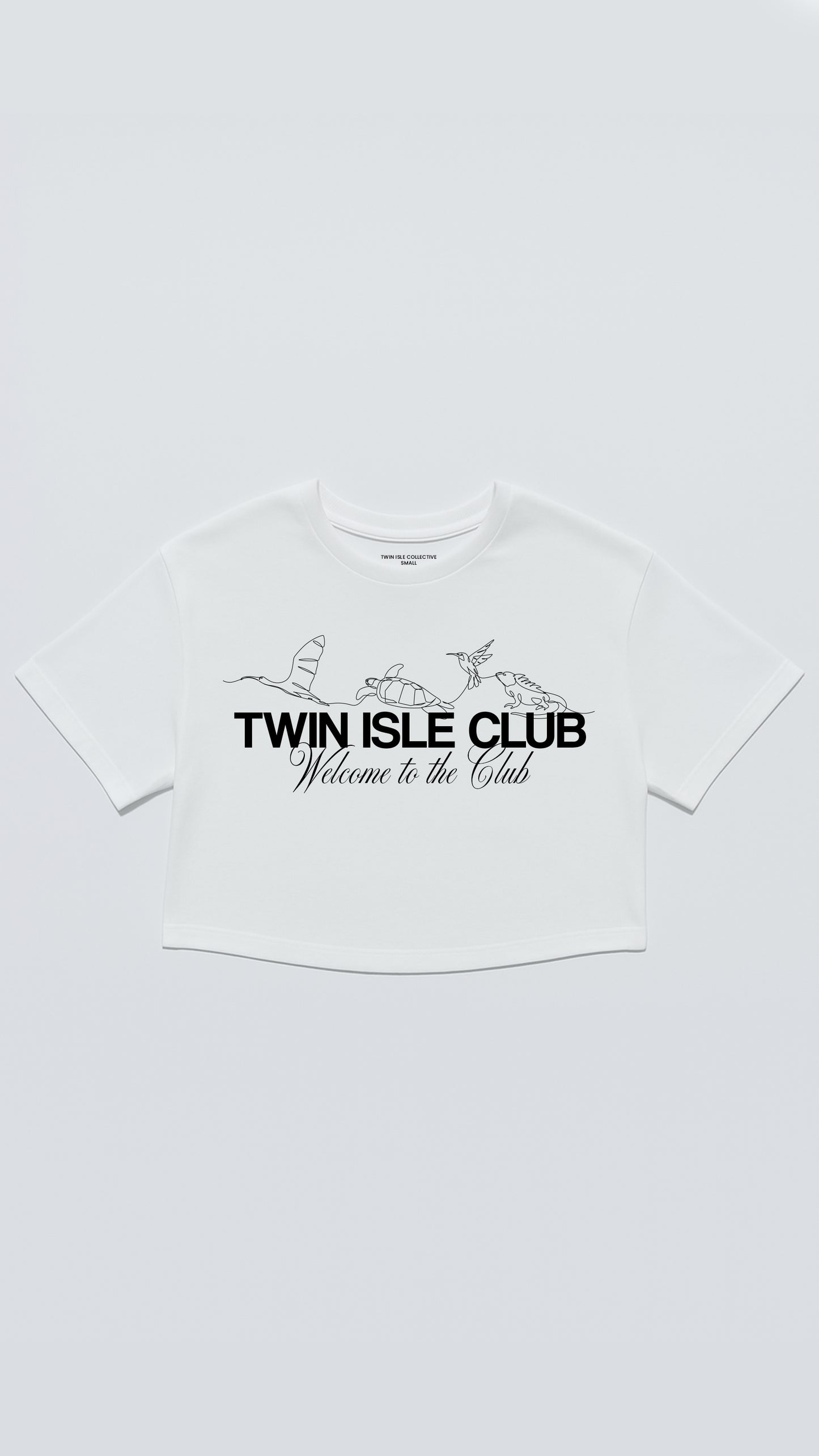 Female Oversized Crop White